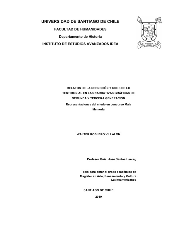 Relatos de la represión y usos de lo testimonial en las narrativas gráficas de segunda y tercera generación. Representaciones del miedo en concurso Mala Memoria